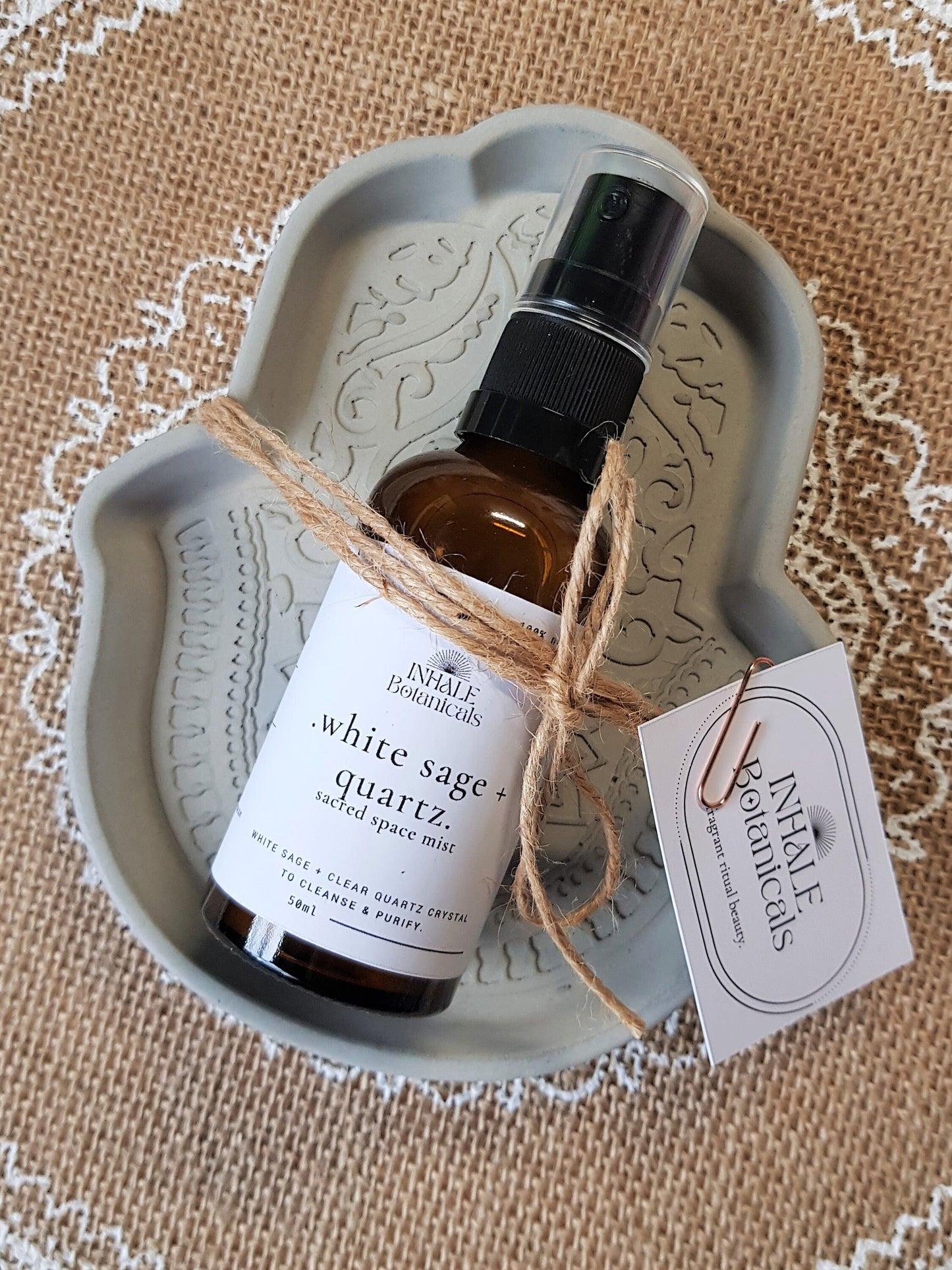 Hamsa Smudge Dish & Sacred Space Gift.
