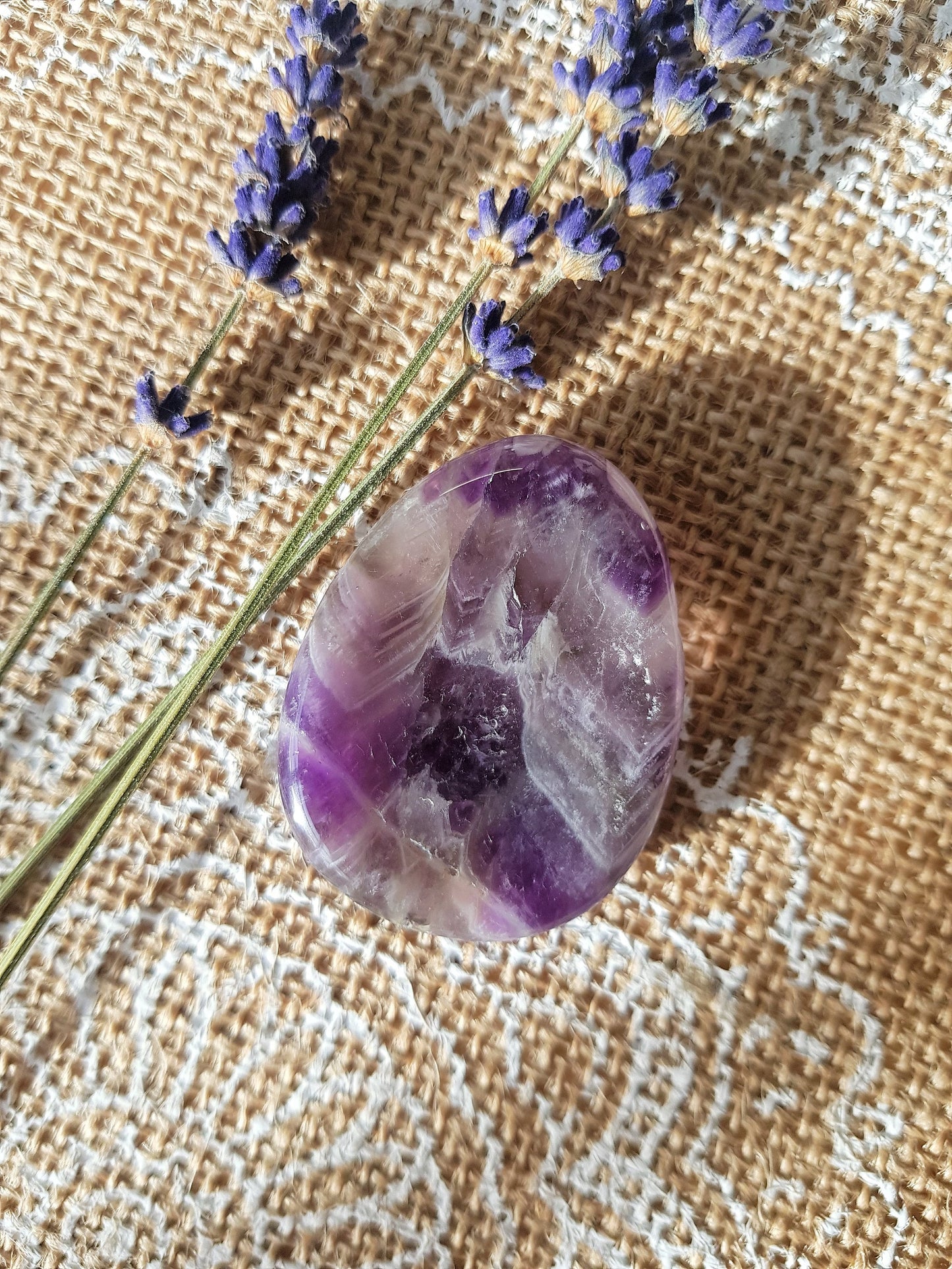 Amethyst Meditation Stone.