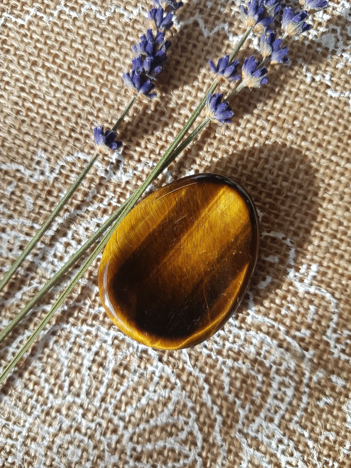 Tigers Eye Meditation Stone.
