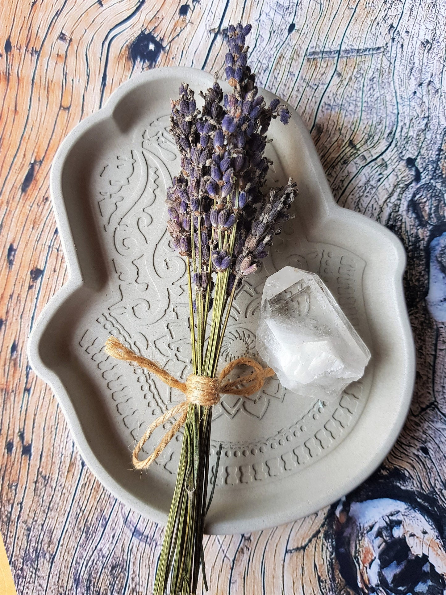 Hamsa Smudge Dish & Sacred Space Gift.