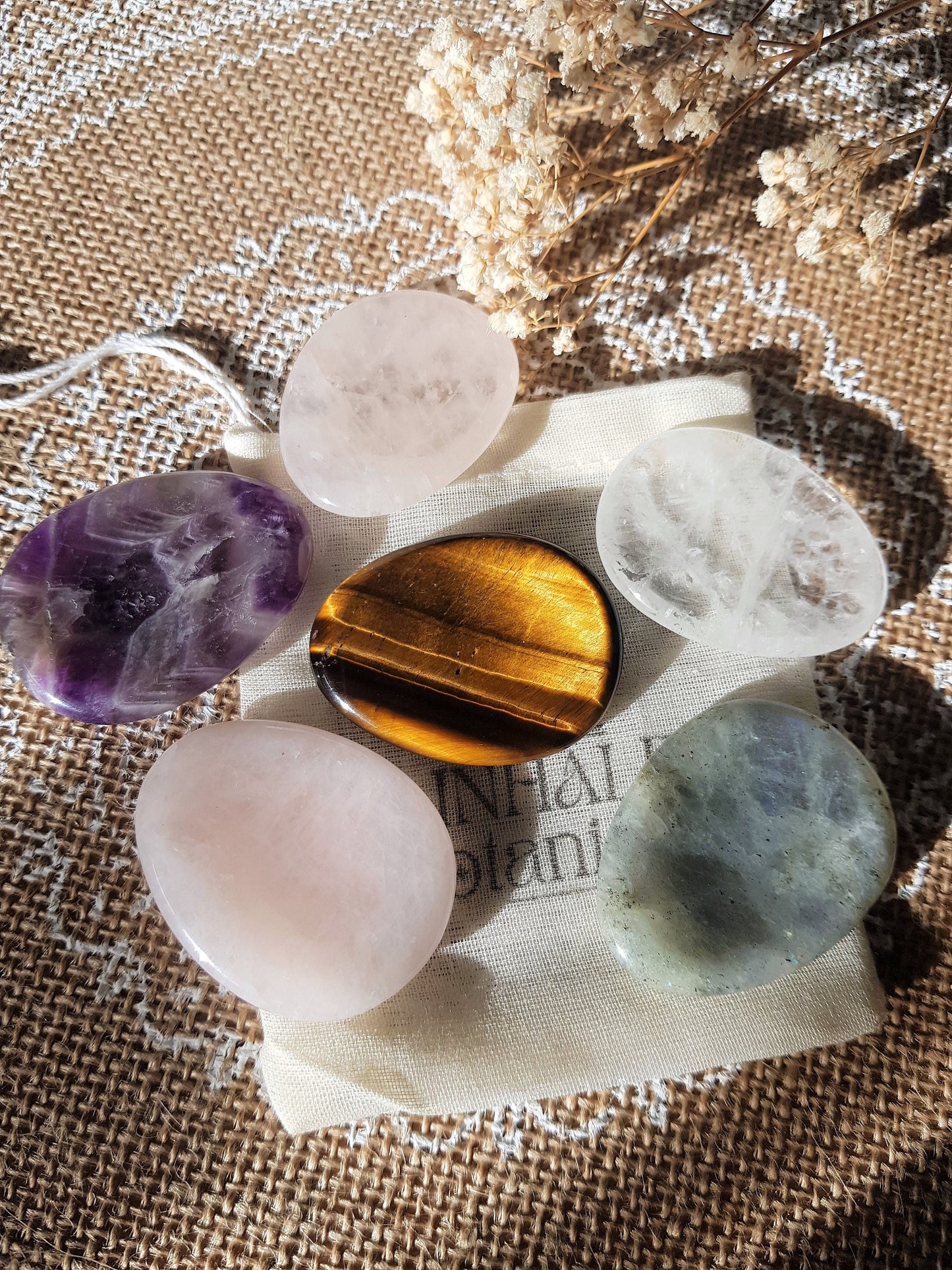 Rose Quartz Meditation Stone.